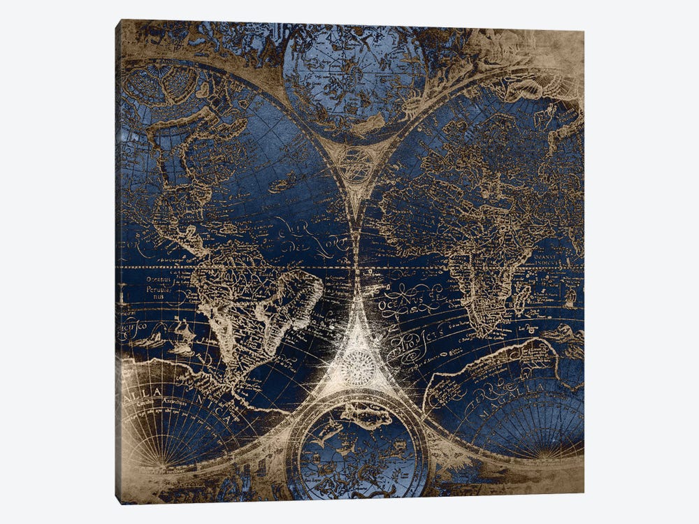 World Map Antique II by Nature Magick 1-piece Canvas Wall Art