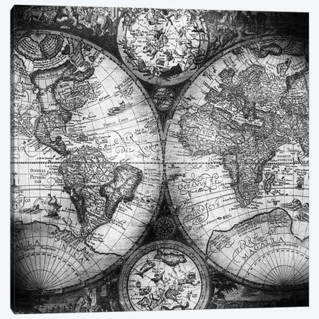 World Map Antique III Canvas Print #MGK191} by Nature Magick Canvas Wall Art