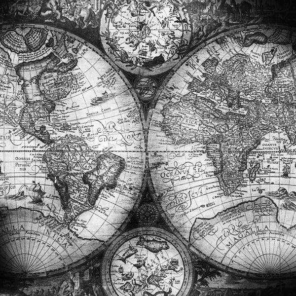 Nature Magick: World Map Antique III by Nature Magick