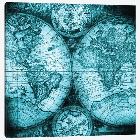 World Map Antique V Canvas Print #MGK193} by Nature Magick Canvas Wall Art