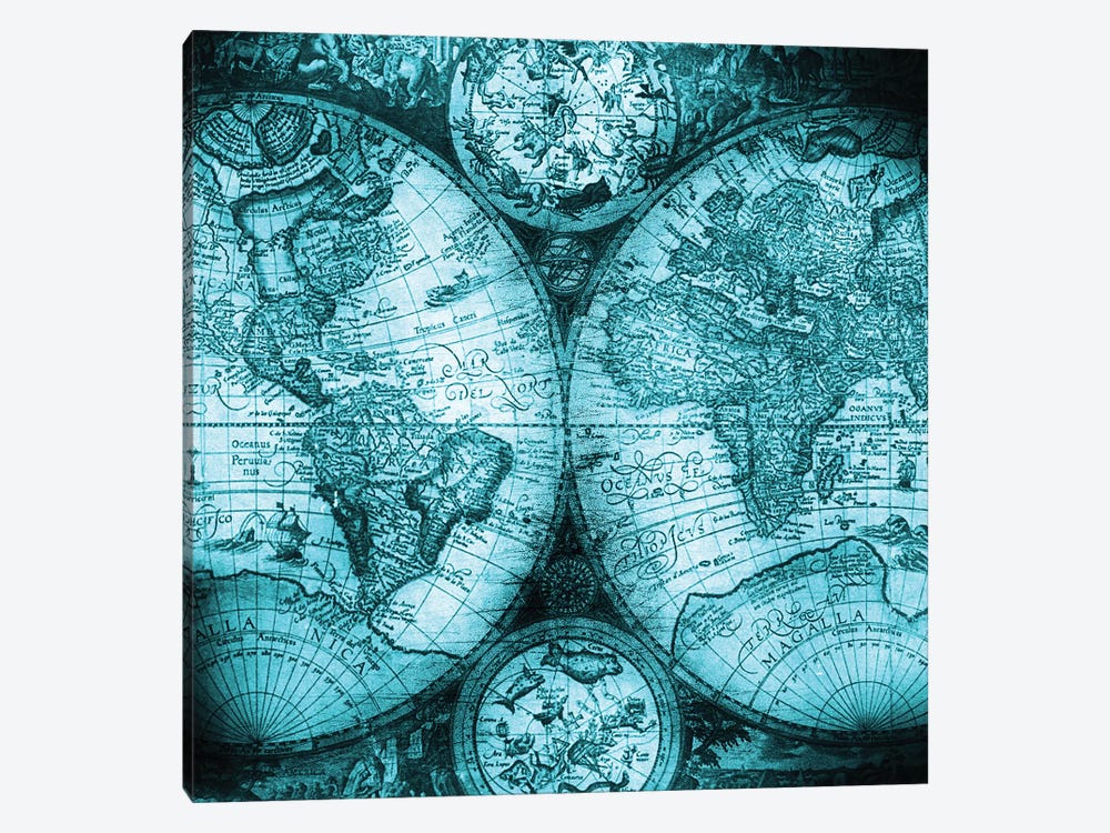 World Map Antique V by Nature Magick 1-piece Canvas Print