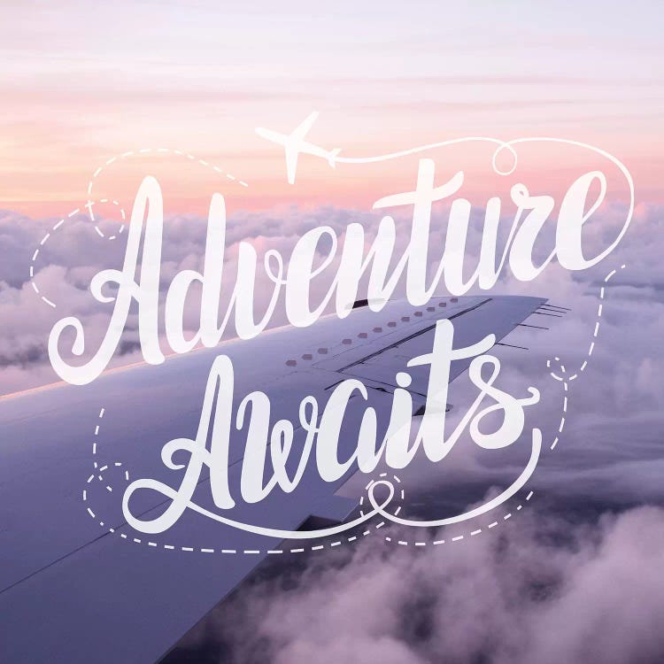 Adventure Awaits In Airplane Over Clouds