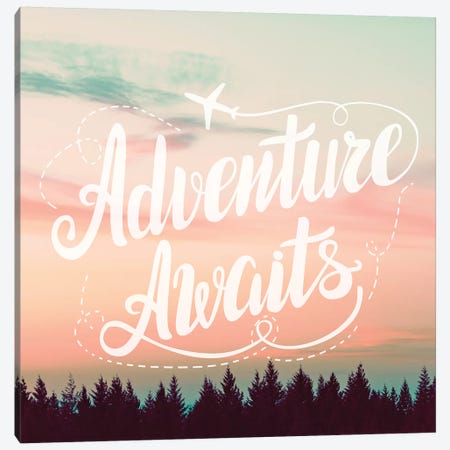 Adventure Awaits In Forest Sunset Canvas Print #MGK212} by Nature Magick Canvas Print
