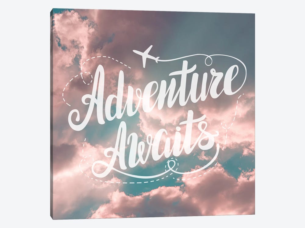 Adventure Awaits In Pink and Turquoise Sky by Nature Magick 1-piece Canvas Art