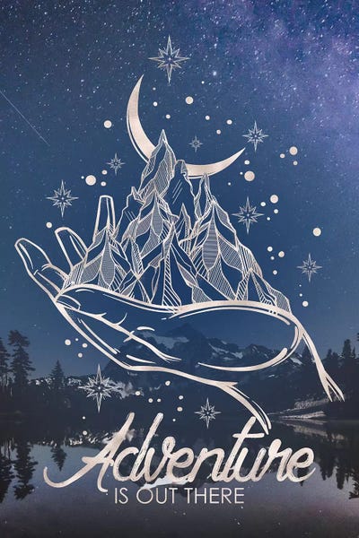 Adventure: Adventure Is Out There Mountain Stars Reflection by Nature Magick
