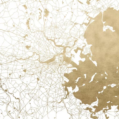 Boston Massachusetts City Map by Nature Magick acrylic art print