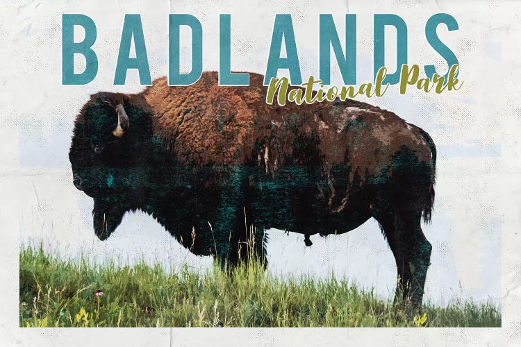 Badlands National Park Vintage Adventure Postcard