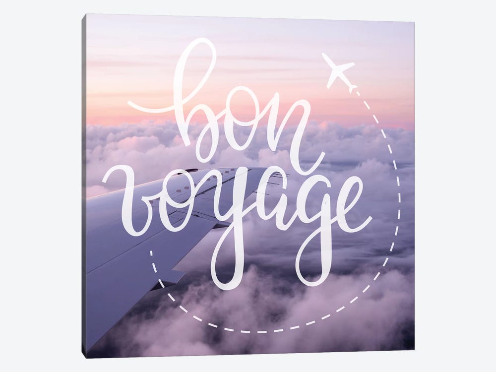 Bon Voyage Airplane Sunrise by Nature Magick 1-piece Canvas Art Print