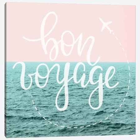 Bon Voyage Pastel Sky Marble Waves Canvas Print #MGK241} by Nature Magick Canvas Wall Art