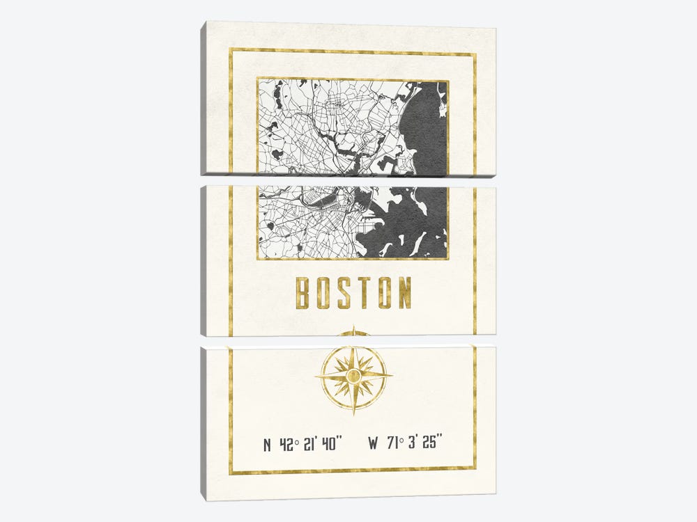Boston, Massachusetts by Nature Magick 3-piece Canvas Artwork