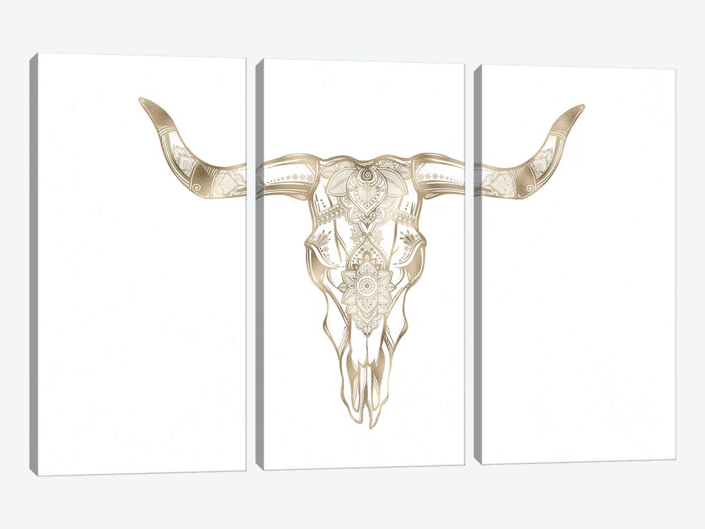 Bull Skull by Nature Magick 3-piece Canvas Art