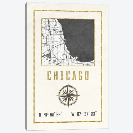 Chicago, Illinois Canvas Print #MGK253} by Nature Magick Art Print