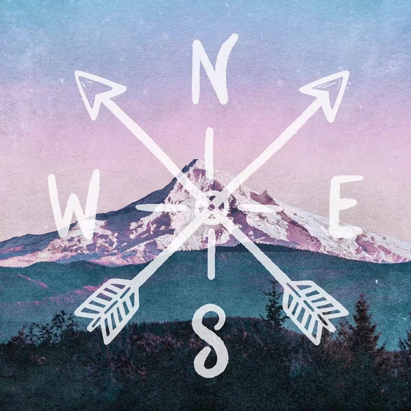 Compasses: Rose Gold Mountain by Nature Magick