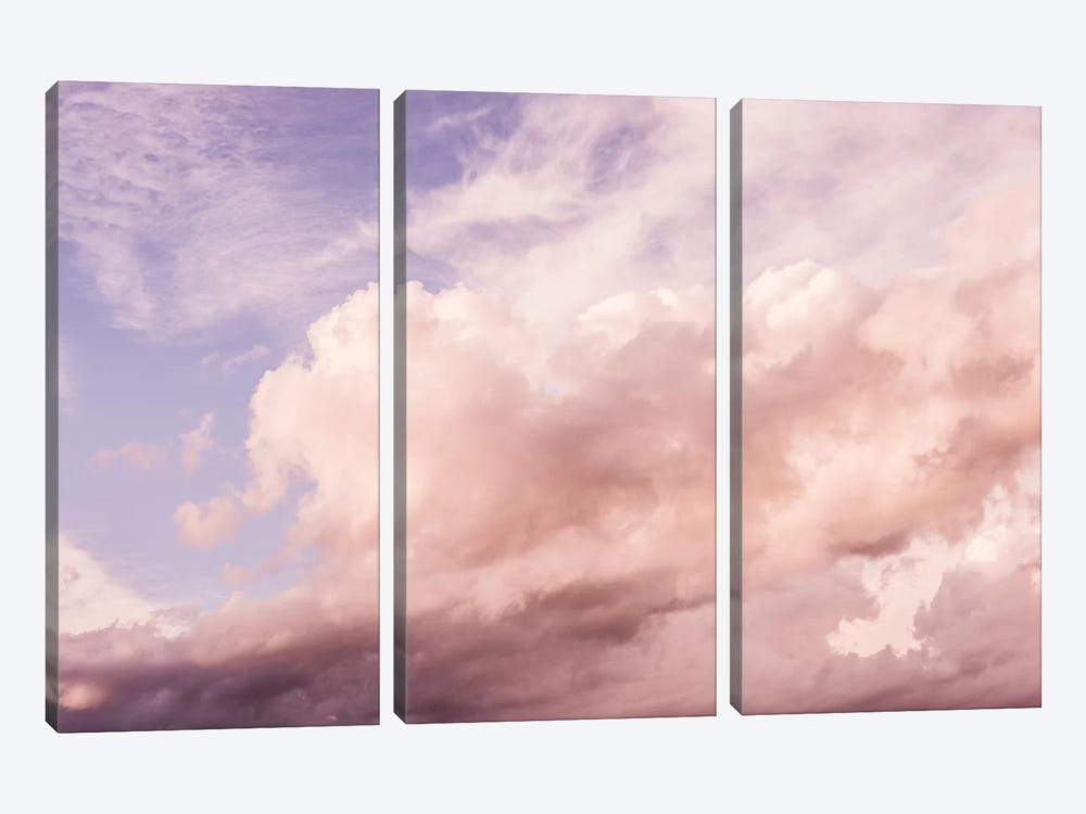 Cotton Clouds Summer Sky by Nature Magick 3-piece Canvas Print