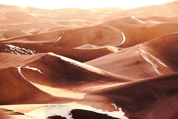 Nature Magick: Desert Sand Dunes Vintage Snow Capped National Park by Nature Magick