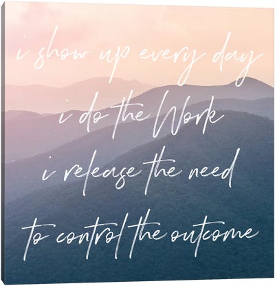 Do The Work In Smoky Mountain Sunset Canvas Art Print - A Word to the Wise