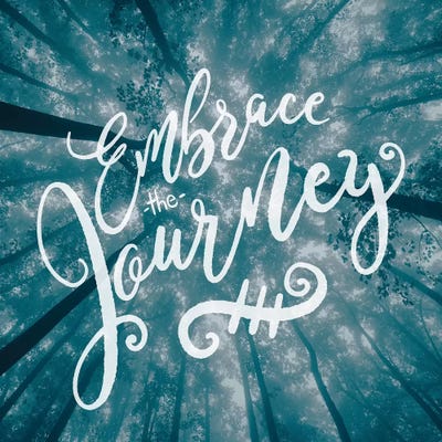 Embrace The Journey In Green Forest Sky by Nature Magick multi panel art