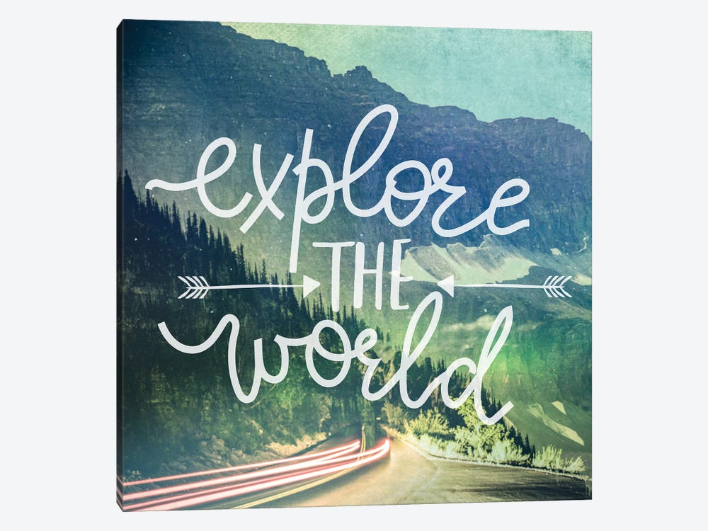 Explore The World In Mountain Road by Nature Magick 1-piece Canvas Print