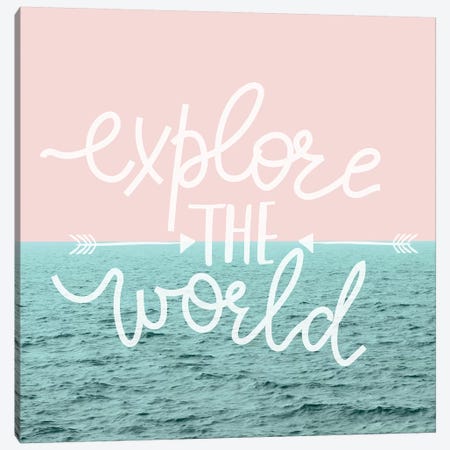 Explore The World In Pastel Ocean Sky Canvas Print #MGK278} by Nature Magick Canvas Print