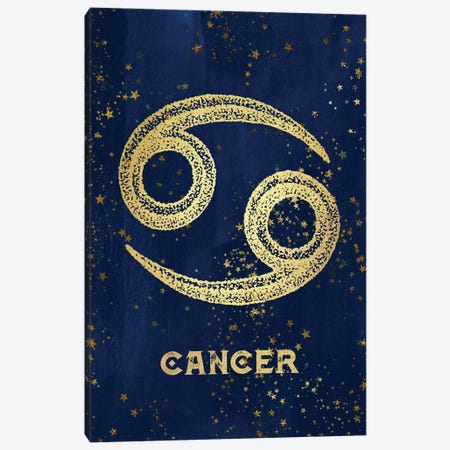 Cancer Zodiac Sign Canvas Print #MGK27} by Nature Magick Art Print