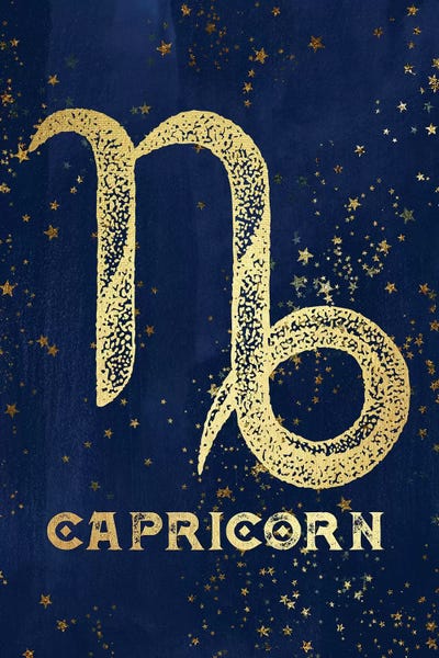 Capricorn Zodiac Sign by Nature Magick metal wall art