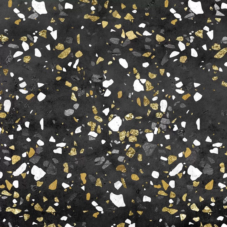 Gold Silver Marble Terrazzo