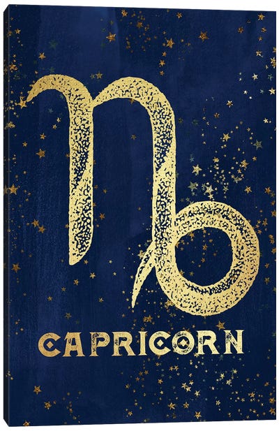 Capricorn Zodiac Sign Canvas Art Print - Capricorn Art