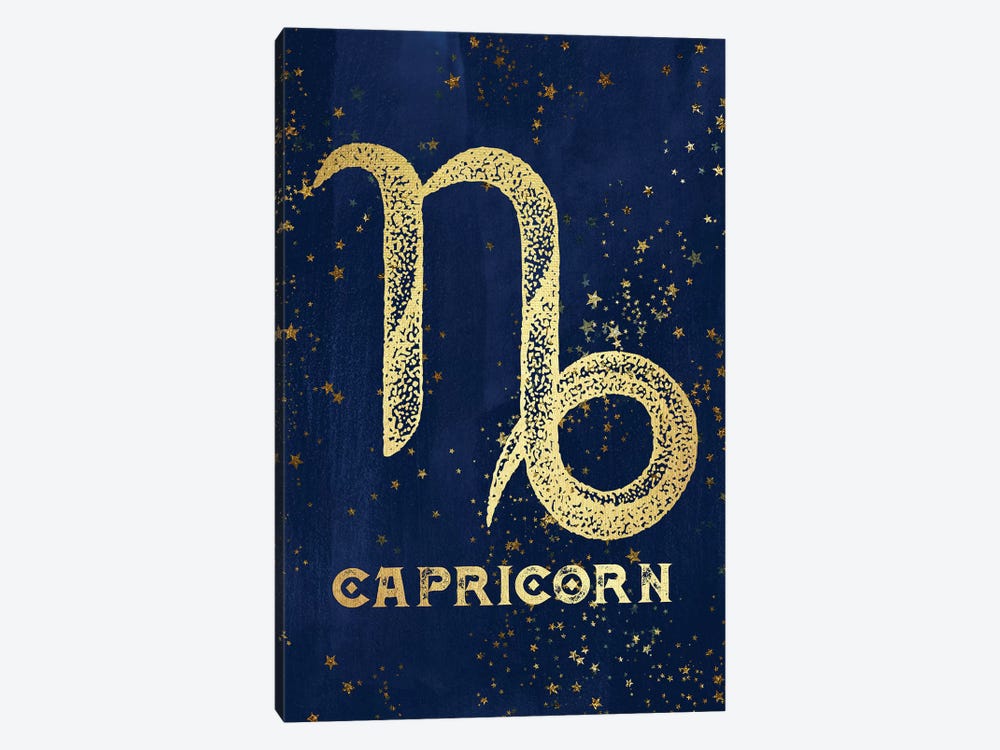 Capricorn Zodiac Sign by Nature Magick 1-piece Canvas Artwork