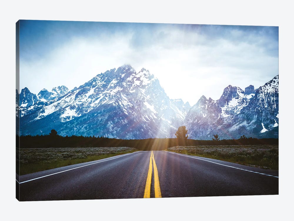 Grand Teton Mountain Road by Nature Magick 1-piece Canvas Print