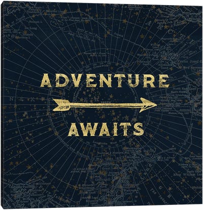 Adventure Awaits Canvas Art Print - Arrows