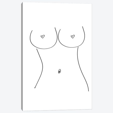 Boob Line Art Print, Breasts Art Print, Female Body Print