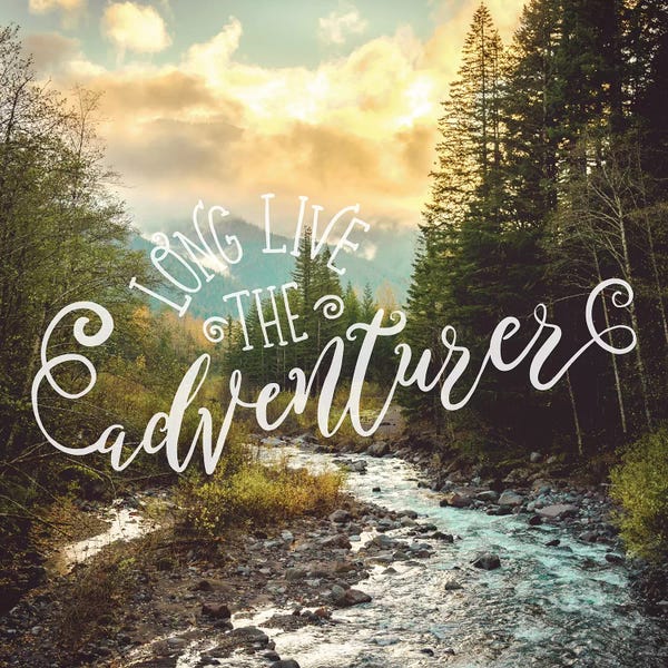 Nature Magick: Long Live Adventure In Mountain River Sunset by Nature Magick