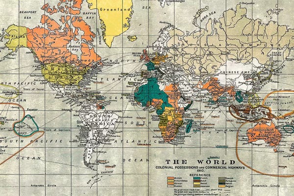 Globes: Map of the Old World by Nature Magick