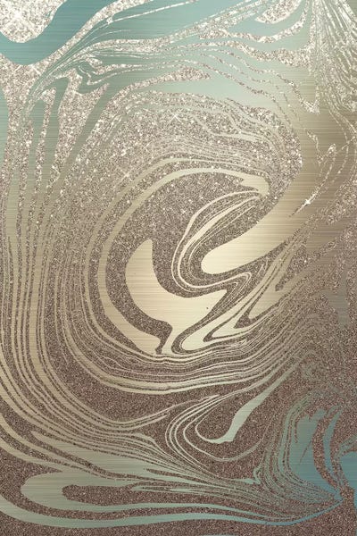 Tea Garden: Yellow Gold Sparkle & Turquoise by Nature Magick