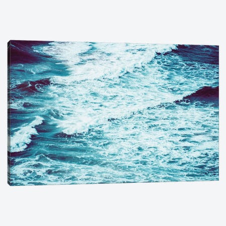 Marbled Waves Crashing Canvas Print #MGK374} by Nature Magick Art Print