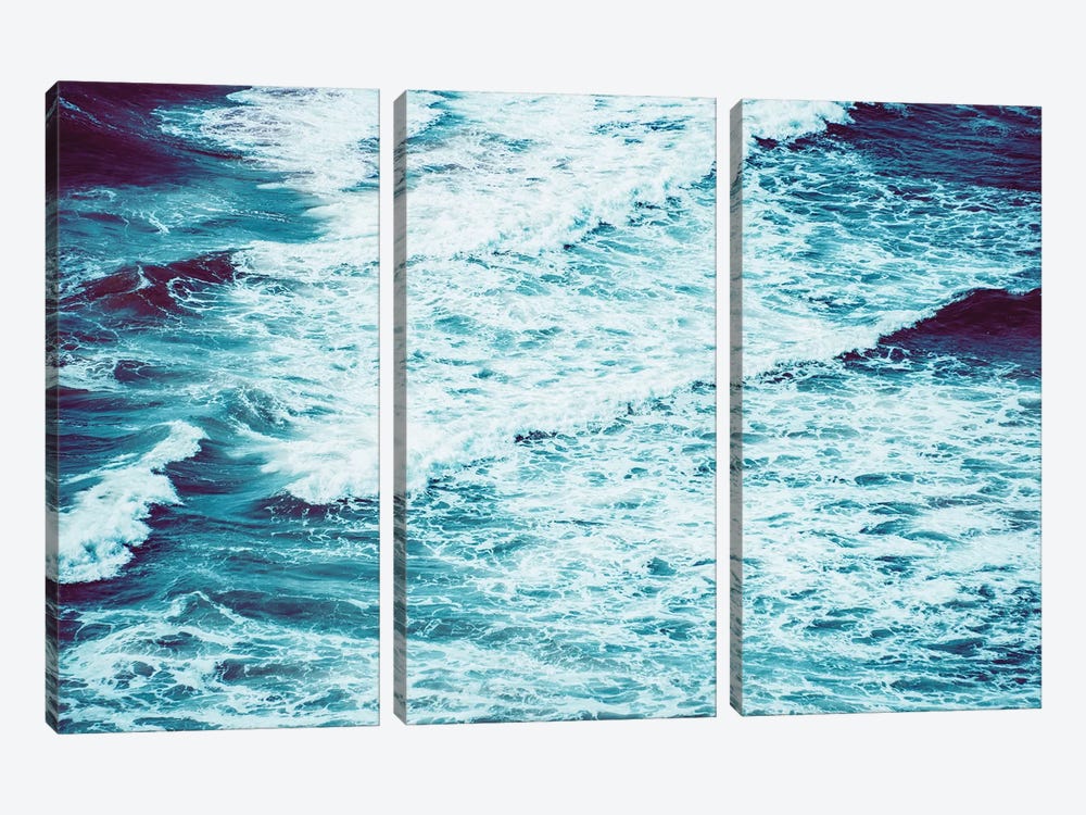 Marbled Waves Crashing by Nature Magick 3-piece Art Print