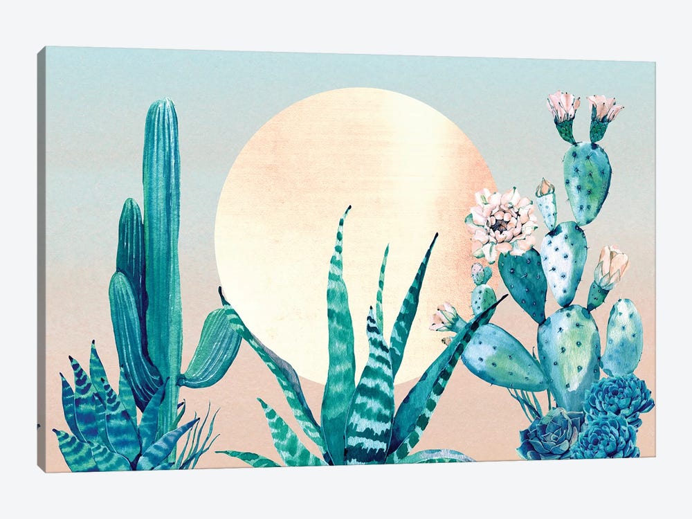 Desert Dawn Cactus III by Nature Magick 1-piece Canvas Wall Art