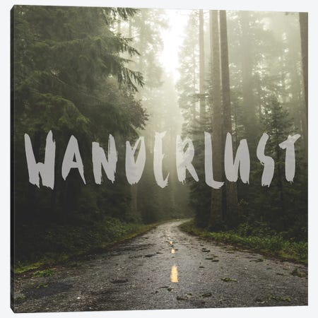 In Wanderlust Redwood Forest Road Canvas Print #MGK386} by Nature Magick Canvas Wall Art