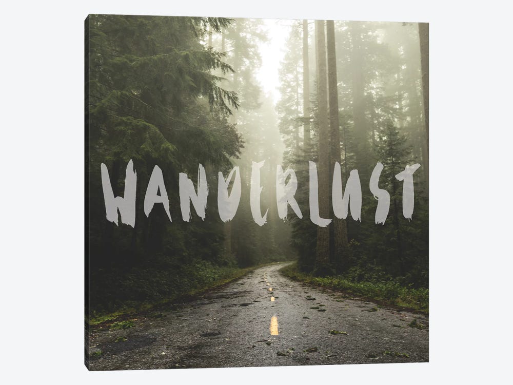 In Wanderlust Redwood Forest Road by Nature Magick 1-piece Canvas Art