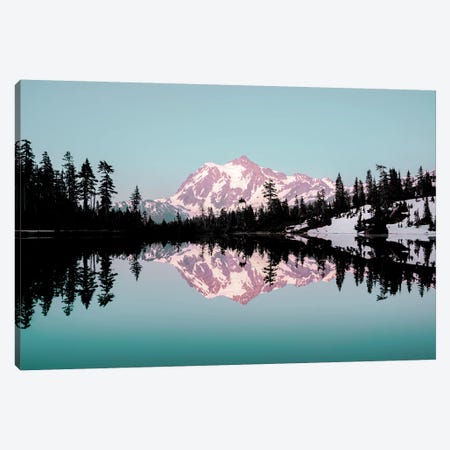 Mt. Shuksan Turquoise Mountain Lake Sunset Canvas Print #MGK394} by Nature Magick Canvas Art Print