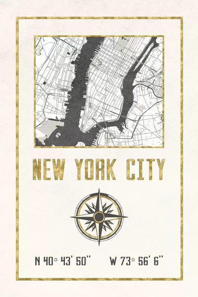 New York City Maps: New York City, NY by Nature Magick
