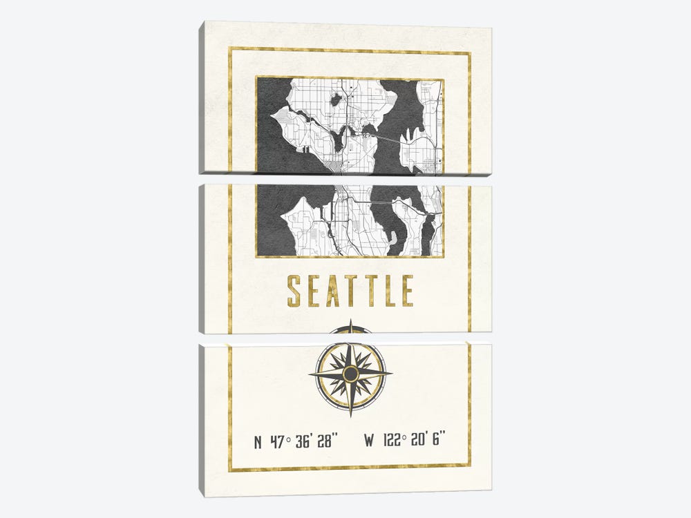 Seattle, Washington by Nature Magick 3-piece Art Print