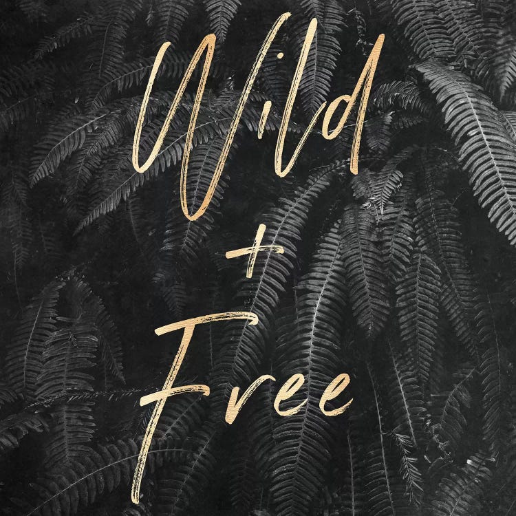 Wild and Free In Gray Ferns Square by Nature Magick wall art
