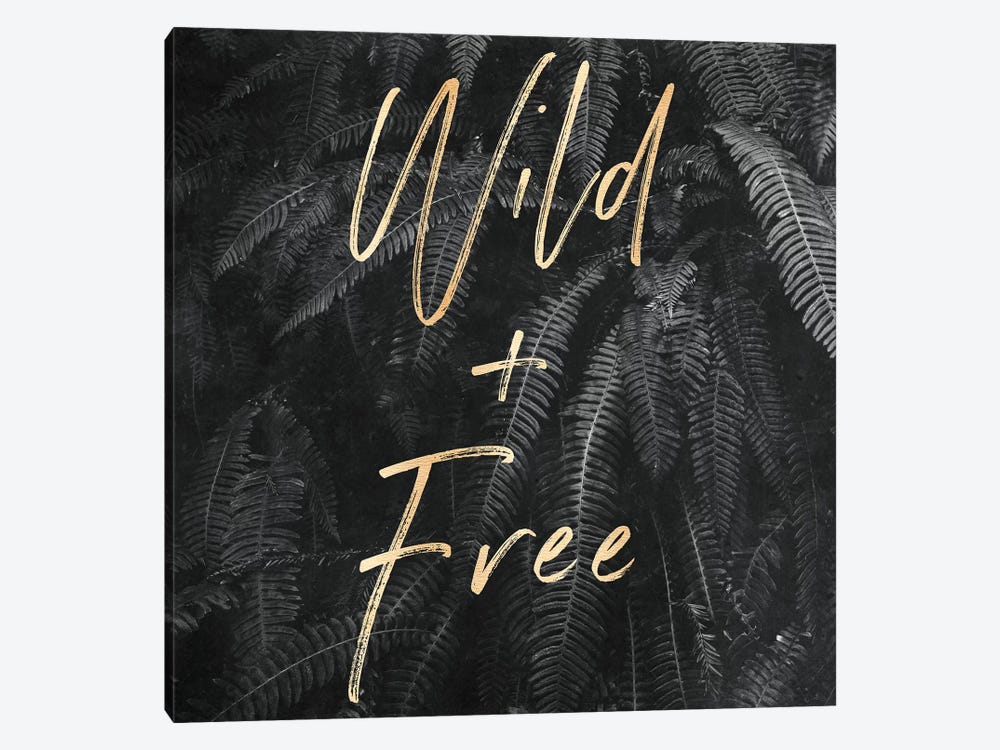 Wild and Free In Gray Ferns Square by Nature Magick 1-piece Canvas Art