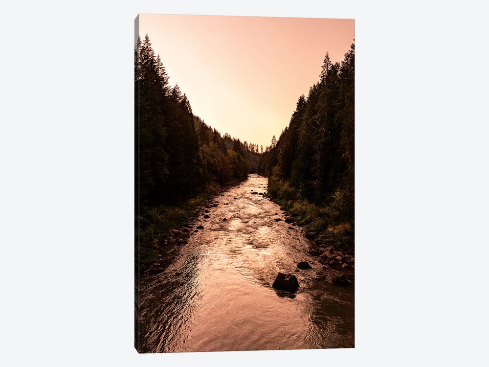 Wild Forest River Sunset by Nature Magick 1-piece Art Print