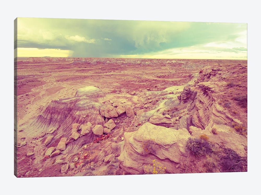 Wild West Vintage Desert Turquoise Summer Storm by Nature Magick 1-piece Canvas Artwork