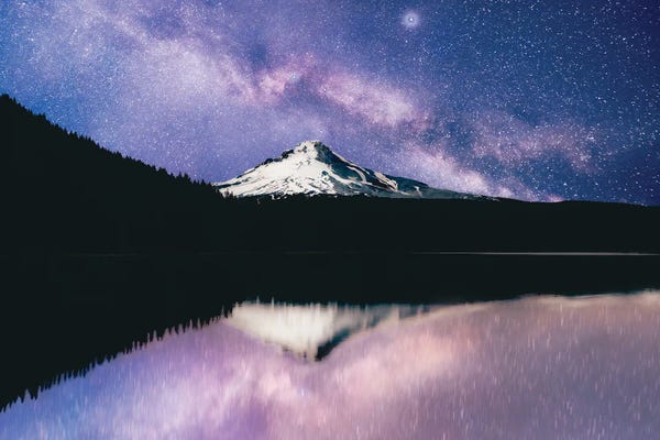 Mount Hood: Mount Hood Galaxy Adventure Summer Stars by Nature Magick