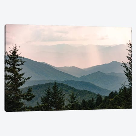 Smoky Mountain Pastel Sunset National Park Adventure Canvas Print #MGK510} by Nature Magick Canvas Artwork