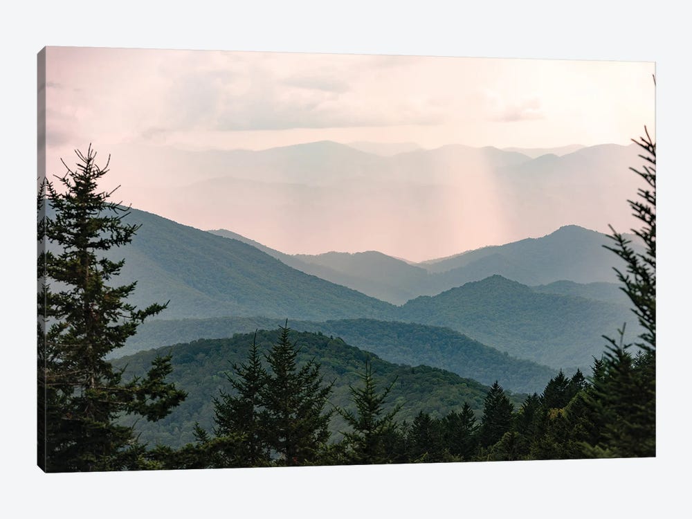 Smoky Mountain Pastel Sunset National Park Adventure by Nature Magick 1-piece Art Print