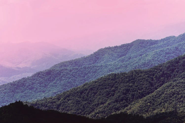 Pastel Pink Mountain Adventure - Smoky Mountains by Nature Magick wall art